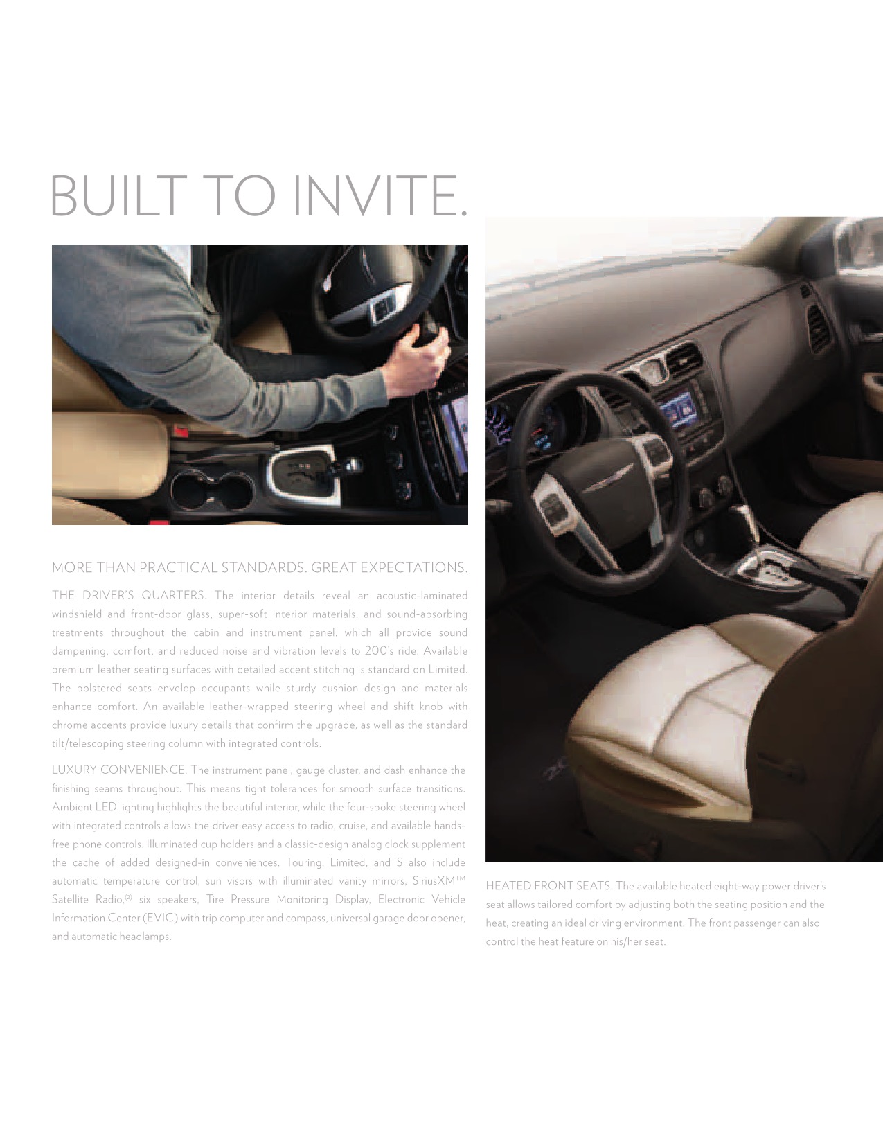 2012 Chrysler 200 Brochure Page 23